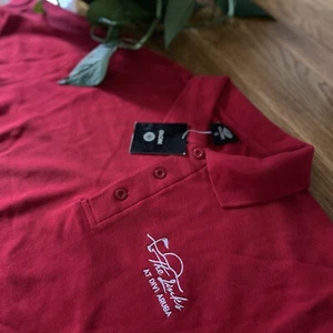 Mens Globe The Links At Divi Aruba Golf Red Polo - Size S/M (NEW) - Picture 1 of 4