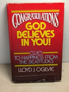 Congratulations God Believes In You! by Lloyd J. Ogilvie 1980 Vintage HC w/DJ - Picture 1 of 12