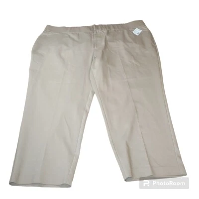 Calça Catherine's Cintura Alta Carreira Escritório Cáqui Mulher Plus 32W Nova com etiquetas - Imagem 1 de 4