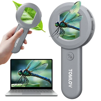 Tomlov  Handheld Digital Microscope Pocket Microscope 16MP Plants for Children's - Image 1 of 4