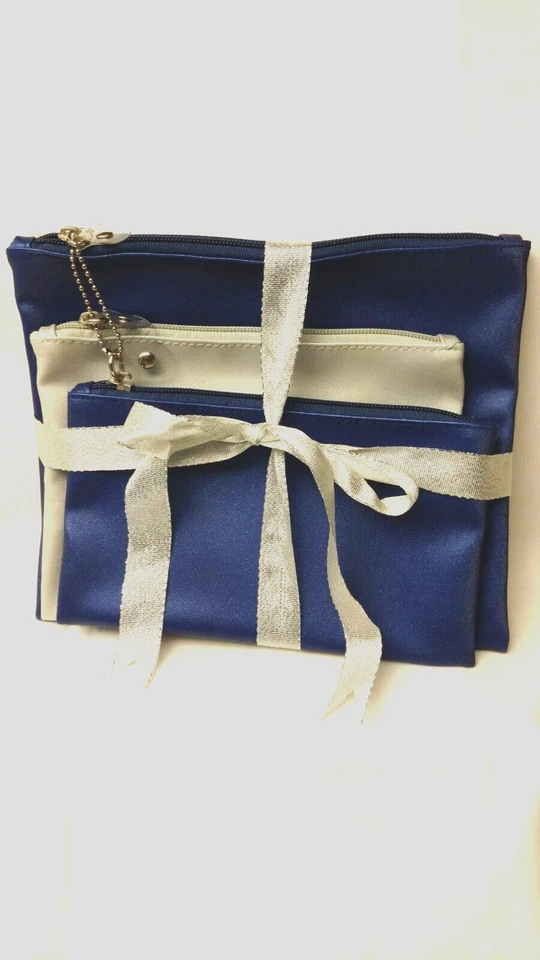 Avon 3 Piece Set Travel Cosmetic Bags New Old Stock - Image 1 of 1