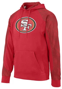 Zubaz NFL Men's San Francisco 49Ers Elevated Logo Viper Hoodie - Picture 1 of 8