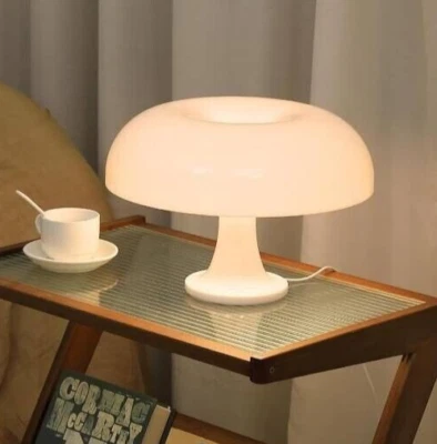 White Mushroom Table Lamp, Dimmable (10 levels) Retro Lamp with 3 Color Temps - Image 1 of 4