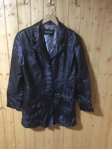 SUMMIT Women’s Real Leather Jacket Size 10 Black - Picture 1 of 11