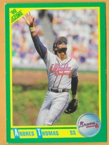 ANDRES THOMAS ATLANTA BRAVES #99 - PUNTUACIÓN CASI NUEVA-COMO NUEVA 1990 - Imagen 1 de 2