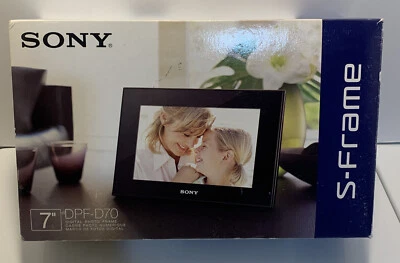 Sony S-Frame DPF-D70 7" Digital Picture Photo Frame With Remote Control M - Image 1 of 4