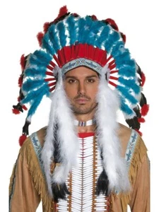 Native American Inspired Headdress, Blue - Picture 1 of 1