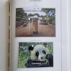 GUERNSEY 2013, Endangered Species, GIant Panda and Sarks Golden Postbox M/S.MNH - Bild 1 von 1