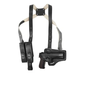 KHS343 Horizontal Shoulder & Belt Holster with Double Magazine Pouch RH Fits ... - Picture 1 of 6