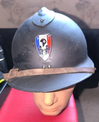 casque adrian mle 1926 police de vichy - Photo 1/4