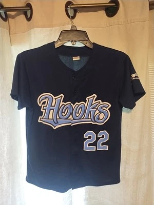 Camiseta deportiva MiLB de béisbol de ligas menores Corpus Christi Hooks juvenil M Roger Clemens #22 Foto 1 de 4