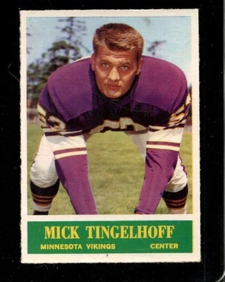 1964 PHILADELPHIA #110 MICK TINGELHOFF EXMT (RC) VIKINGS *X83881 - Image 1 of 2