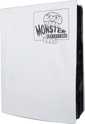 Fichário de cartas Monster 9 Pocket branco fosco com 40 páginas, comporta 720 cartas - Imagem 1 de 3