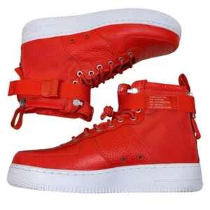 Nike SF Air Force 1 Mid Team Orange Size 9.5  Great Condition 917753-800 - Picture 1 of 6