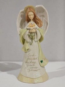 Foundations by Karen Hahn~May Birthday Angel~“God Smiled...”~2004 Enesco Group - Picture 1 of 16