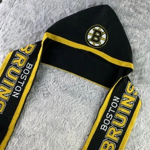 Boston Bruins Mütze Kappe Schal Erwachsene schwarz gelb weiß 2-in-1 Taschen NHL Hockey - Bild 1 von 9