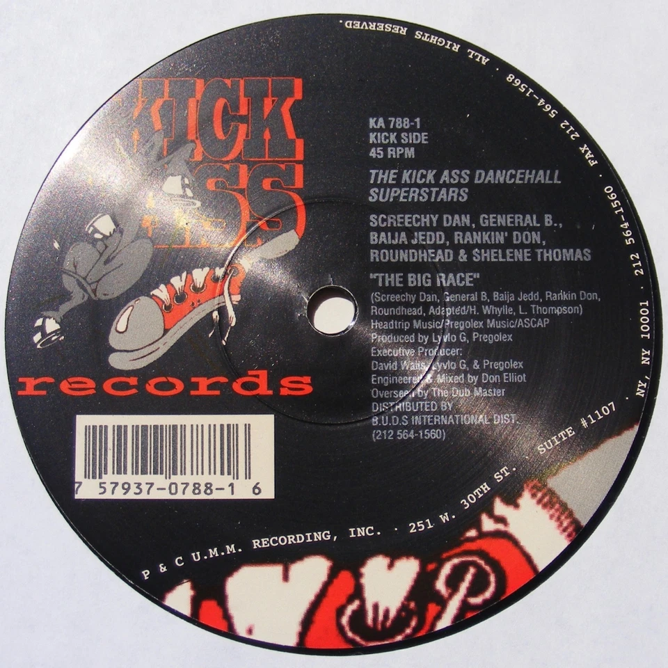 KICK ASS DANCEHALL SUPERSTARS The Big Race / SHELENE THOMAS Tell Me 12" - Image 1 of 1