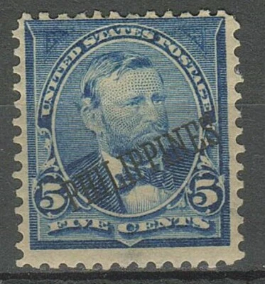U.S. Possession Philippines 1899/1901 ☀ Scott PH216 5c cents Grant issue ☀ MH* - Image 1 of 2