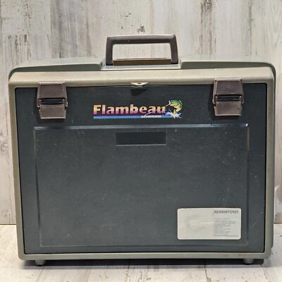 FLAMBEAU 2276 Adventurer 6-Drawer Tackle Utility Box VTG with Fishing Supplies  - Image 1 of 4