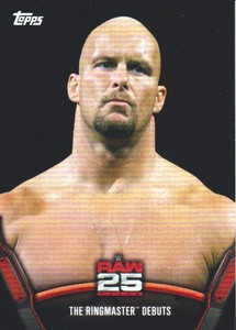 2018 Topps WWE Then Now Forever 25 Years of RAW #4 The Ringmaster Debuts