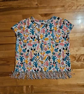 Zara Girls fringe cactus top size 11/12 - Picture 1 of 4