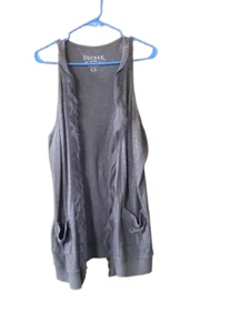 Decree ärmellose Weste Gr. XL gefiederte Fransen 2 Taschen - Bild 1 von 6