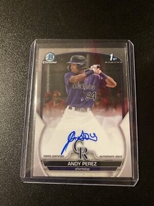 2023 bowman chrome andy perez 1st Auto