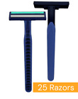 Vaylor Disposable Razors for Men 2 Blade 25-Pack Sensitive Skin Shave Shaving