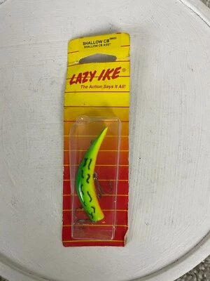 Lazy Ike Walleye Shallow Crankbait Fishing Lure Sporting Goods Green - Image 1 of 4