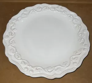 Jc Penney Vintage Chris Madden Felice elfenbeinfarben Abendessen 11,75" Teller Preis gilt für 1 - Bild 1 von 4