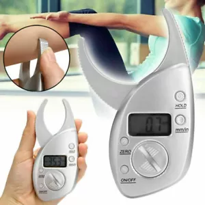 LED Digital Körperfettzange Fettmesszange Zange Fat Caliper Körperfettmessgerät - Bild 1 von 12