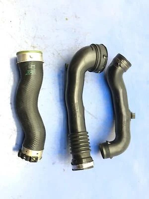 2014-2018 BMW X5 F15 OEM 3.0L TURBO INTERCOOLER PIPE SET (3PCS) W/ SENSOR *49K* - Imagem 1 de 4