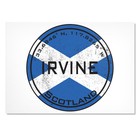 Art Print Poster Irvine Scotland Flag Circle #59483