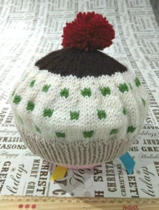 (Brand New) Sundae Beret Green Pure Merino Wool Baby Beanie (3-18months) - Bild 1 von 4