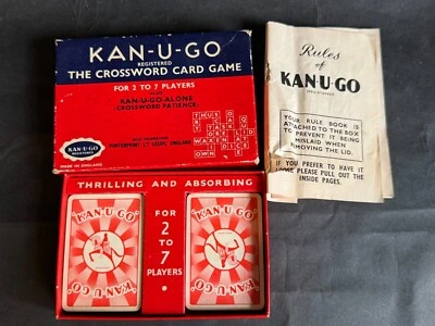 VINTAGE KAN U GO CROSSWORD GAME BOXED PORTERPRINT - Image 1 of 4