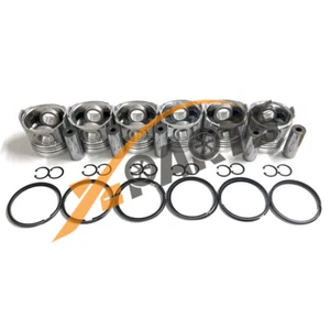 6 set TD42 piston with piston ring for Nissan - Foto 1 di 11