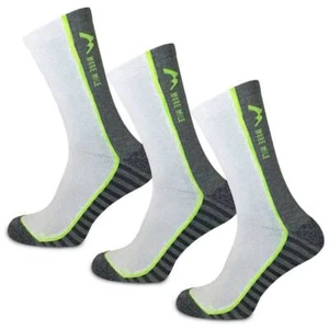 More Mile Strive 3 Pack Running Socks White Cushioned Anti Blister Support Run - Picture 1 of 1