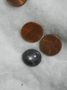 Star Ruby 19,53 Karat 15,0x16,6x6,9 mm Oval Cabin schwarz lila Saphir - Bild 1 von 2
