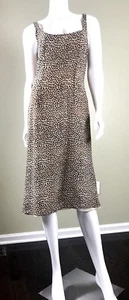 MOSCHINO Animal Print Silk Dress with Full Lining Size 44, Italy - Picture 1 of 4