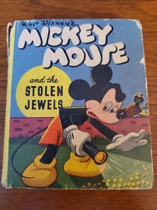 Mickey Mouse and the Stolen Jewels #1464, Disney Big Better Little Book 1949 - Picture 1 of 12