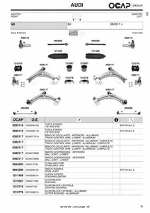 KIT BRACCI SOSPENSIONE ANT FOR AUDI Q3 8U DAL 06/2011 - Imagen 1 de 1