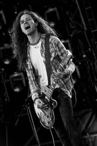 Dave Rude of American hard rock group Tesla performing live on sta - Old Photo 1 - Picture 1 of 1