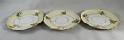 Paul Muller Selb Bavaria The Glencoe S3 Beige Yellow Floral 6" Saucers, Set of 3