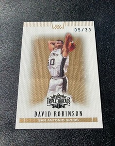 2007-08 Topps Triple Threads David Robinson Gold 5/33 Rare