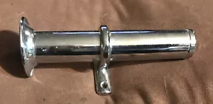 Pferdekutsche Peitschenhalter Kutsche Schlauch Chrom Weiß Metall - Bild 1 von 4