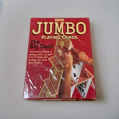 Jumbo Playing Cards by Schylling 8x11 Inches 52 Cards + 2 Jokers Oversized Deck - Image 1 of 3