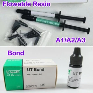 Jeringa de curación ligera de resina compuesta fluida dental + puntas de relleno dental - Imagen 1 de 21