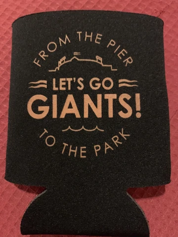San Francisco Giants Pier 39 Cooler Can Holder 12oz Collapsible Koozie Promo NEW Cover