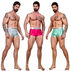 AMORESY Pegasus Hombres Brillo Ultra-delgado Transparencia Transpirable Ropa Interior Deportiva - Imagen 1 de 27