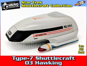 Star Trek TNG Shuttlecraft Collection Tipo 7 03 Hawking Shuttle Modelo Eaglemoss - Imagen 1 de 15